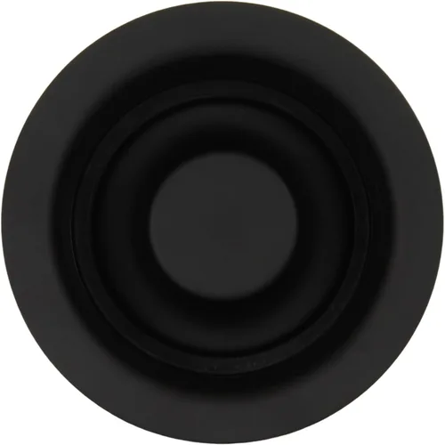 Vista 2 de Mr. Scrappy Brida y tapón universal para fregadero de basura negro mate, se adapta a apertura de fregadero estándar de 3-1/2 pulgadas