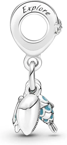 Vista 3 de Pandora Fish Sea Turtle Conch Triple Dangle Charm
