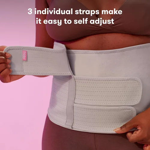 Vista 4 de Frida Mom Faja para vientre, esenciales posparto para recuperación natural y de cesárea, envoltura de compresión ajustable, soporte para después