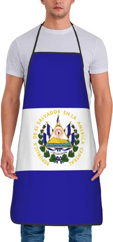 Vista 10 de Delantal impermeable de la bandera del orgullo del oso gay 100% poliéster, babero grande con impresión completa para el taller del restaurante