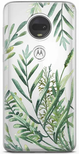 Vista 12 de Mertak Funda de teléfono compatible con Motorola Edge + Moto G9 G8 Plus G7 Play Power Z4 Slim Light Design Cover Tropical Abstract Girls Flamingo