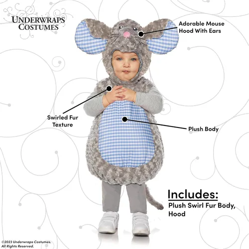 Vista 3 de UNDERWRAPS Bonitos disfraces de Halloween para niños pequeños - Disfraz de Halloween para bebés