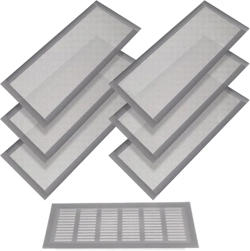 Vista 21 de Cubiertas de ventilación de piso rectangulares, cubierta de rejilla de ventilación de aire, cubierta magnética de malla de ventilación de PVC