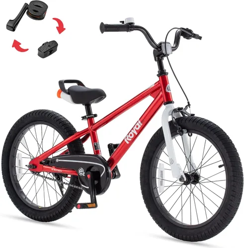 Vista 46 de RoyalBaby EZ Kids Bike 12 14 16 18 20 Inch Balance Pedal 2-in-1 Training Bicycle Boys Girls Ages 3 to 12 Years Easy Learn for Beginners