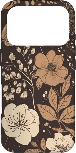 Vista 30 de Hazelnut Brown Wildflower Floral Flower Design Case for iPhone 17