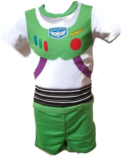 Vista 3 de Disney Pixar Toy Story Buzz & Woody - Conjunto de pijama de 4 piezas para niños pequeños, talla 2T Multi, Variado