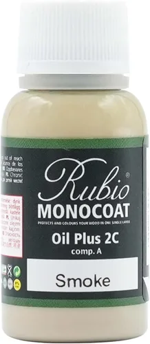 Vista 134 de Rubio Monocoat Muestra de Tinte y Acabado para Madera - Niebla 5% Aceite Plus Parte A Aceite de linaza para madera de secado rápido y ecológico
