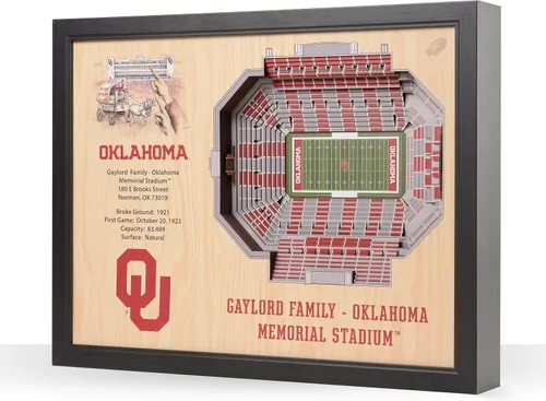 Vista 73 de YouTheFan NCAA Arte de Pared StadiumView de 25 Capas