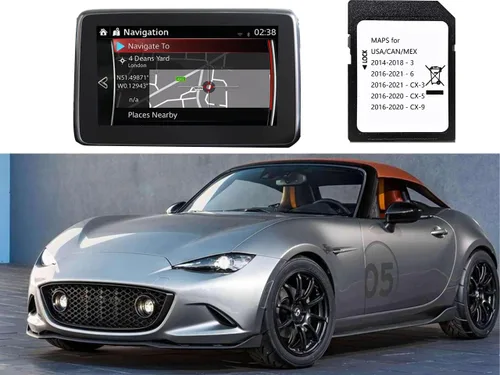 Vista 4 de Tarjeta SD de navegación más reciente para Maz-da 3 6 CX-3 CX-5 CX-9 Navegación SD Card Map USA/CA/MEX
