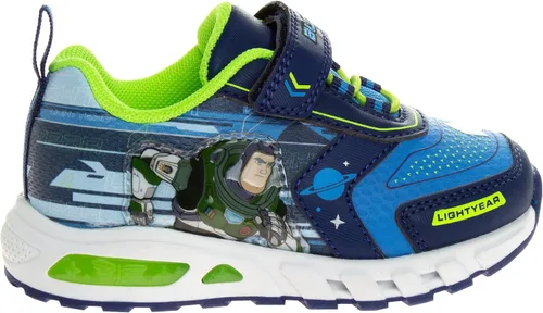 Vista 4 de Disney Pixar Toy Story - Zapatos deportivos para niños - Buzz Lightyear y Woody sin cordones con luces para niños pequeños (niños pequeños)