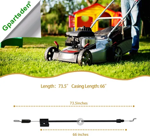 Vista 3 de 746-04026 946-04026A Cable de control para MTD Cub Cadet Troy-Bilt Bolens cortacésped 746-1146 290-925