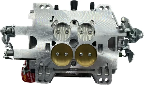 Vista 5 de 1825 18025 - Repuesto de carburador de 4 barriles para carburador Thunder AVS 650 CFM, acabado satinado, orificio cuadrado todoterreno