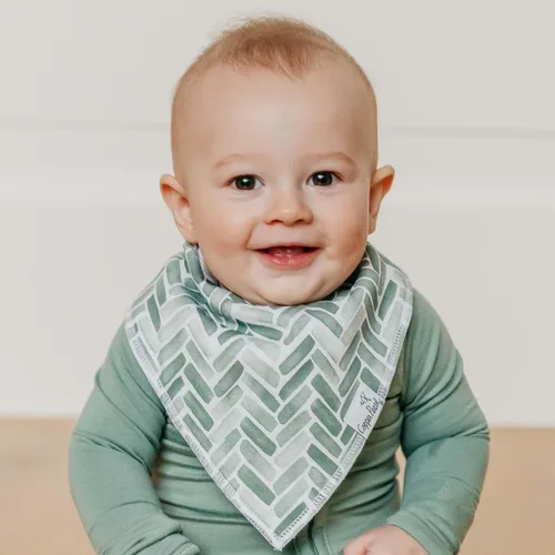 Vista 23 de Copper Pearl Baberos para bebé, paquete de 4 y 6 unidades, baberos tipo bandana para bebé niña y niño, baberos de algodón suave para babear y Alta