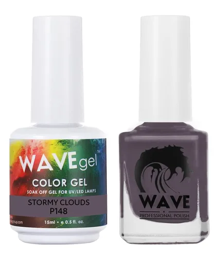 Vista 137 de WAVEGEL - Juego dúo de gel y esmalte de uñas a juego - Colección Simplicity - #P109 Blizzard I 0.5 onzas