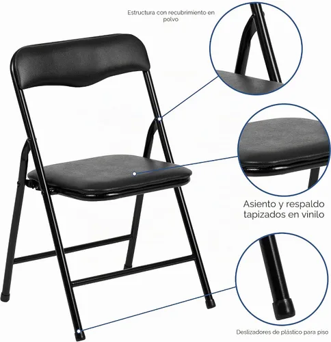Vista 4 de Flash Furniture Mindy Kids - Juego de mesa y sillas plegables de 3 piezas para guardería y aulas, juego de mesa de actividades y sillas para niños