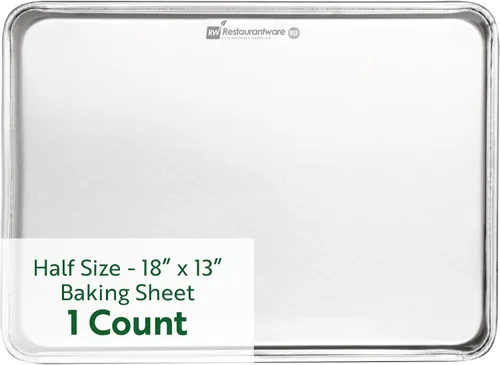 Vista 12 de Restaurantware Met Lux - Sartén industrial para hornear de 26 x 18 pulgadas, 1 sartén de panadería de tamaño completo, bordes con bordes que