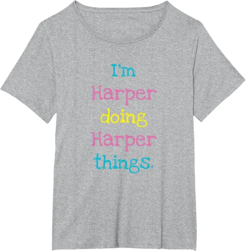 Vista 67 de Harper - Camiseta de regalo para niños con texto personalizado