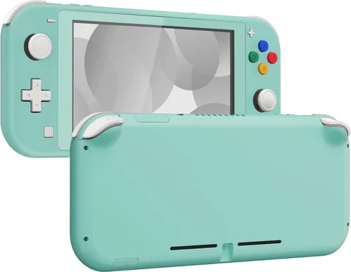 Vista 19 de eXtremeRate Carcasa de repuesto para Nintendo Switch Lite, carcasa para controlador de mano NSL con protector de pantalla, funda personalizada