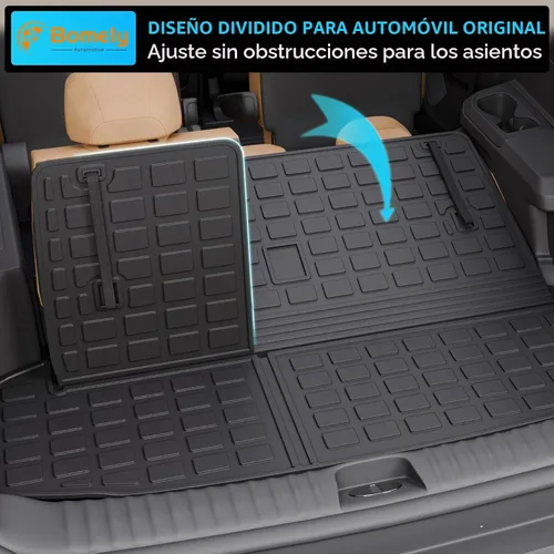 Vista 8 de Bomely - Juego de alfombrillas para Toyota Highlander 7 asientos 2014-2019 Compatible con Highlander 2014-2019