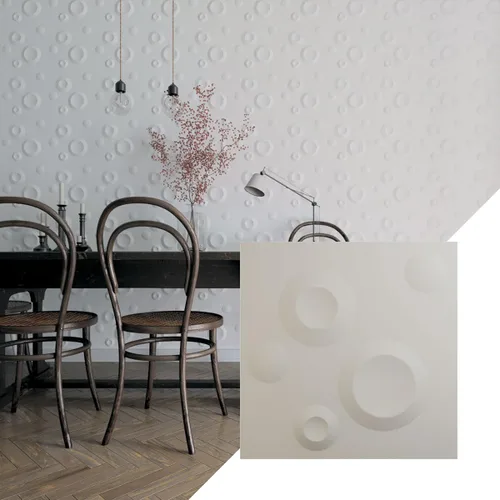 Vista 17 de Ekena Millwork WP12X12COWH Cole EnduraWall - Paneles decorativos de pared 3D de 11 7/8 pulgadas de ancho x 11 7/8 pulgadas de alto, color blanco