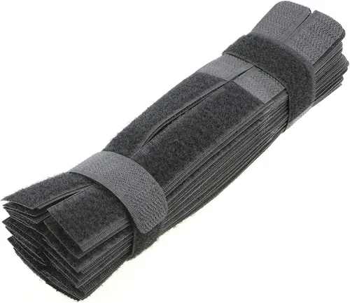 Vista 14 de 50 piezas, sujetacables reutilizables, organizador de cables, sostén de cables, 17,8 cm (multicolor2)
