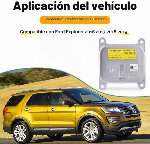 Vista 2 de Módulo de faros delanteros FB53-13B626-B FB5Z-13C788-B compatible con Ford