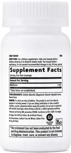 Vista 2 de GNC Melatonina 1mg - Cereza, apoya el sueño reparador, 120 pastillas