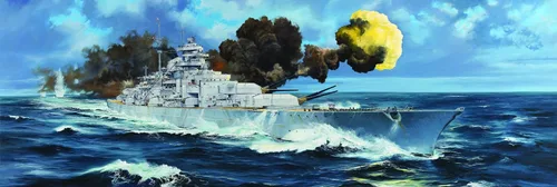 Vista 2 de Trumpeter 1/200 1941 Acorazado Bismarck alemán