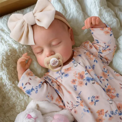 Vista 5 de BABESIDE Muñecas de bebé Reborn – Muñecas recién nacidas realistas de 20 pulgadas, bebé niña real con cuerpo de tela ponderada, juguete de regalo