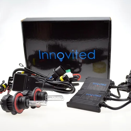 Vista 7 de Innovited H1 10000K HID paquete de bombilla de xenón con 2 balastos digitales de CA delgada de 35 W - azul cielo 10000K azul cielo