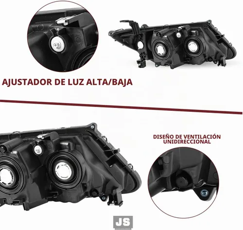 Vista 5 de JSBOYAT Conjunto de faros delanteros de repuesto para Honda Odyssey 2011-2017, estilo OE, carcasa negra, con reflector ámbar (L+R) Faros