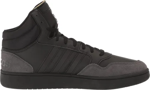 Vista 6 de adidas Hoops 3.0 Mid Tenis de baloncesto para hombre, negro, carbón (BlackBlackCarbon)