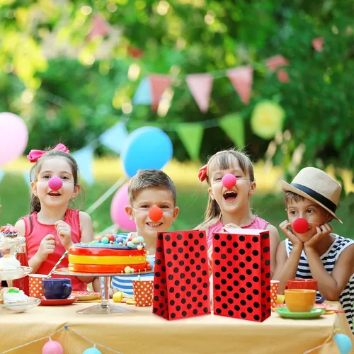 Vista 6 de Gersoniel Bolsas de fiesta de mariquita (28 unidades) – lunares rojos, papel resistente, perfectas para recuerdos de fiesta de cumpleaños o vida
