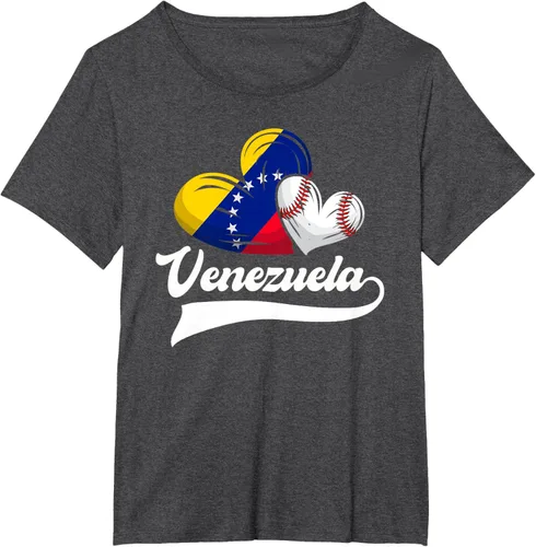 Vista 23 de Camiseta de béisbol venezolana con diseño de corazón y bandera de Venezuela, Negro