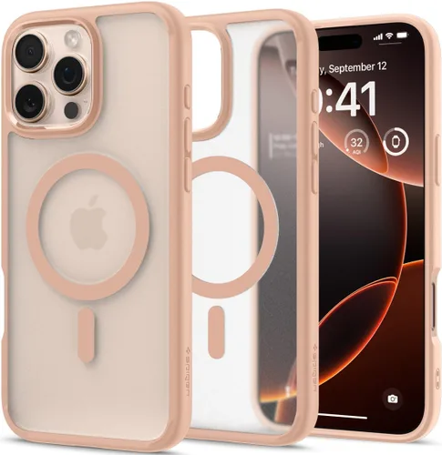 Vista 72 de Spigen Funda para iPhone 13 Mini, ultra híbrida MagFit [antiamarilleo] [compatible con Magsafe] - Transparente
