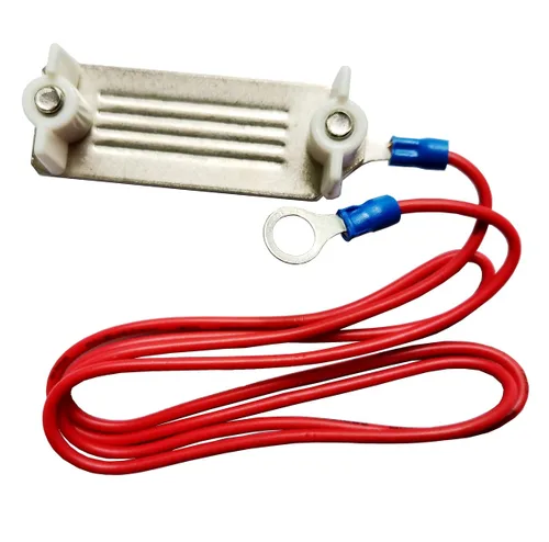 Vista 2 de Q'mark Conector de cinta eléctrica para cerca, conector Polytape a Polytape para Energizer, con cable de 35.4 in, paquete de 2