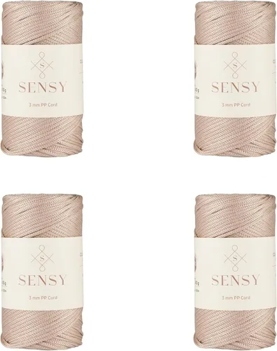 Vista 54 de Cuerda de poliéster Sensy Premium de 3 mm, 120 metros, 100% cordón de polipropileno, cuerda de macramé de 3 mm, cordón para bolsos de ganchillo