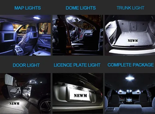 Vista 6 de Luz LED para techo interior – Kit de luz LED J'eep para 1999-2004 J'eep Grand Cherokee accesorios mapa cúpula luz de licencia