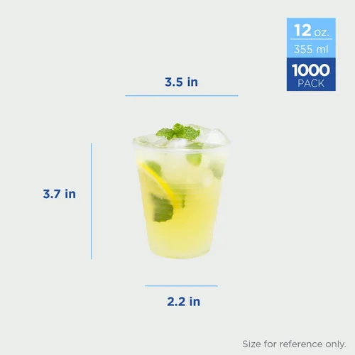 Vista 9 de Karat C1080 (Karat) Vasos fríos acanalados PP de 12 oz (3.543 in) - (caja de 1000)