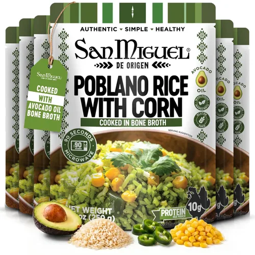 Vista 11 de San Miguel Microondas Pollo Asado Arroz, 0.42 oz Proteína