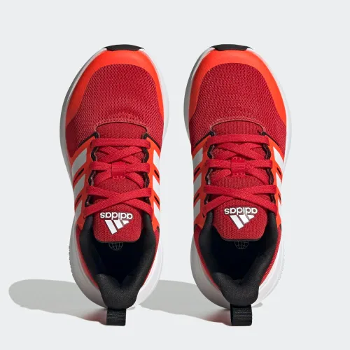 Vista 3 de adidas Tenis de correr unisex Fortarun 2.0 para niños Better Scarlet/Blanco/Rojo Solar