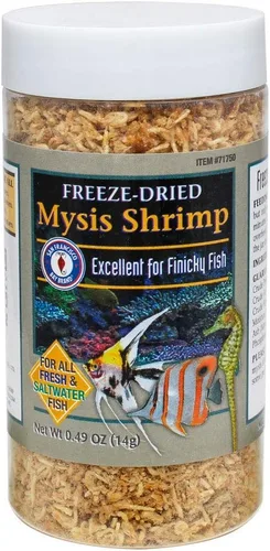 Vista 2 de San Francisco Bay Brand Camarones Mysis liofilizados – Alimento para peces de primera calidad, alimento tropical para peces de camarones, ideal