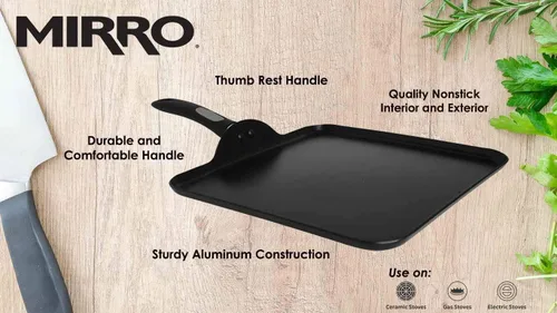 Vista 8 de Mirro A79713 Get A Grip - Utensilios de cocina antiadherentes de aluminio, 11 pulgadas, color negro