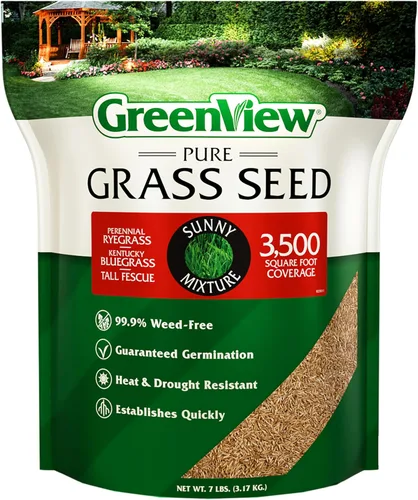 Vista 10 de GreenView Pure Grass Seed Sunny Mixture, bolsa de 3 libras. Cubre hasta 1,500 pies cuadrados.