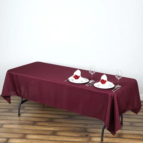 Vista 177 de Efavormart - Mantel rectangular, 60 x 102 pulgadas, resistente a las manchas y a las arrugas, lavable, mantel decorativo oblongo de tela de Amatista