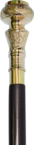 Vista 6 de Travelers Compass Gentleman - Bastón para caminar, 36 pulgadas, mango de latón y bastón de madera dura, mango victoriano, mango de brújula de madera