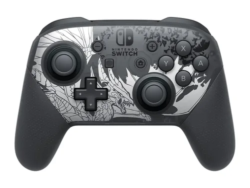 Vista 2 de Nintendo Switch Pro USB Controller Monster Hunter Rise Sunbreak Edition