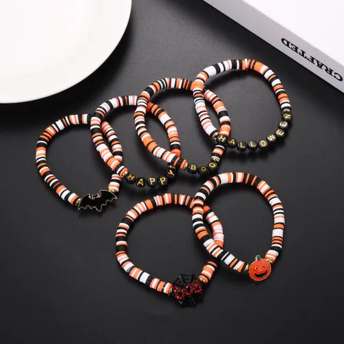 Vista 87 de Surfer Heishi - Pulseras apilables para mujer, apilables, de vinilo arcoíris, disco de arcilla, pulseras elásticas para la amistad, joyería bohemia