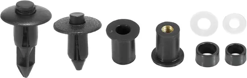 Vista 4 de F FIERCE CYCLE 195 Uds. Universal motocicleta carenado cuerpo pernos sujetadores clips tornillos tuercas negro para Kawasaki para Suzuki para Honda