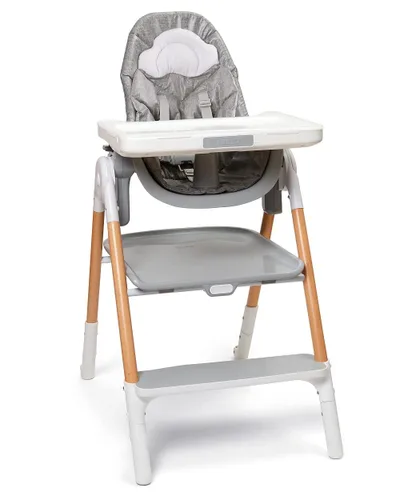 Vista 11 de Skip Hop Silla alta para bebé, silla alta convertible 4 en 1, EON, gris/blanco